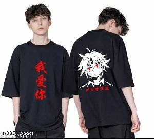 Mens Printed Oversized Cotton T-Shirt