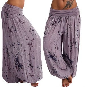 Prnited Ladies Harem Trousers
