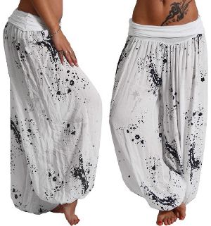 Prnited Ladies Harem Trousers