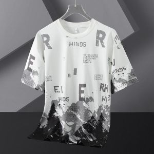 Mens Graphic Regular Fit Cotton T-Shirt