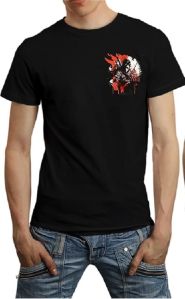 Graphic Print Mens Round Neck T-Shirt