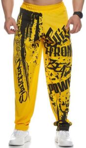 Mens Printed Cotton Track Pants