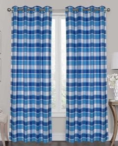 Check Cotton Curtain