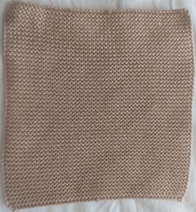 Square Knitted Pot Holder