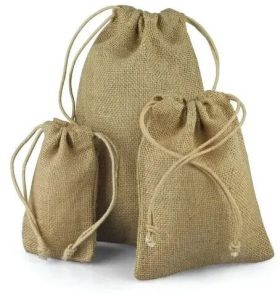 Jute Drawstring Bag