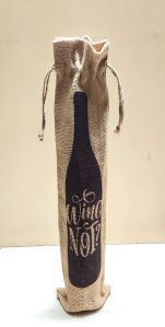 Jute Wine Bottle Bags