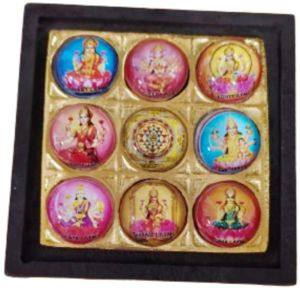 Wooden Shri Astha Laxmi Chowki