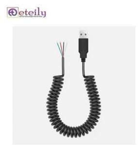 Customizable high quality Black 3 4 5 6 Core PUR spiral cable coiled wire