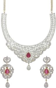 Artificial Diamond Necklace Set