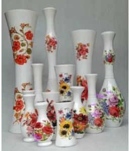 Hand Painted Wooden Flower Pot