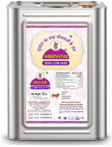 shreenathji Ghee 15 kg Tin