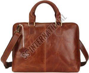 CL-107 TAN Leather Laptop Bags