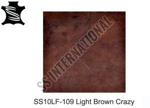 Light Brown Crazy Finished Leather