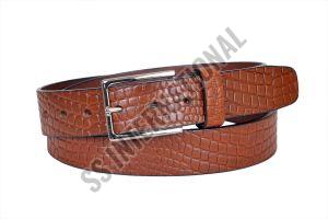 Mens Veg Tan Leather Belt