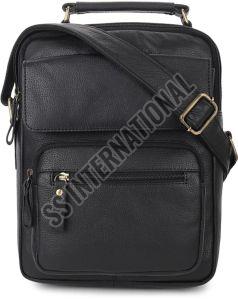 N-585 BLK Leather Sling Bags