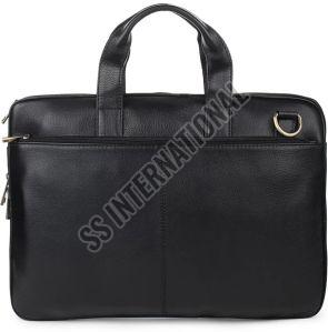 NL-106 BLK Leather Laptop Bags