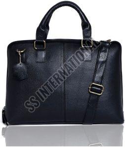 NL-107 BLK Leather Laptop Bags