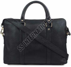 NL-116 BLK Leather Laptop Bags