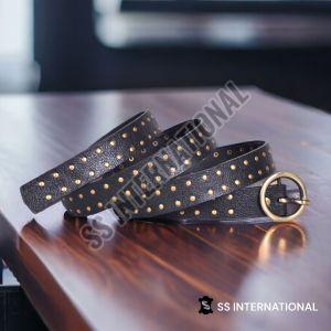 Women Studded Leather Belt