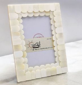 Bone inlay picture frames