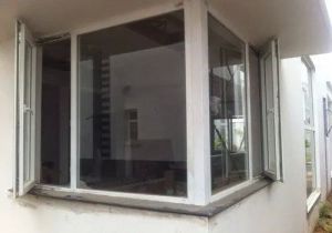 UPVC L Shape Glass Window