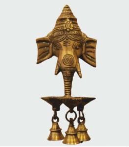 Brass Ganesha Wall Diya