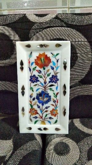 Marble Inlay Work Trays