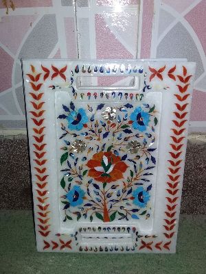 Marble Inlay Work Trays