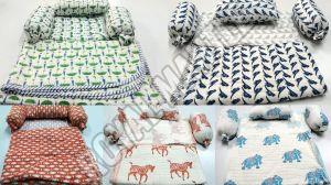 Printed Cotton Baby Bed