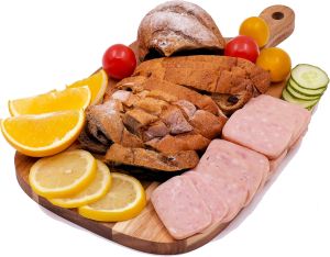 Acacia Wood Cutting Board with Handle Wooden Chopping Board Paddle Round Cutting Boards for Kitchen