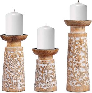 Wooden Candle Holder