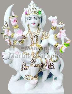 2 Feet Marble Durga Mata Statue