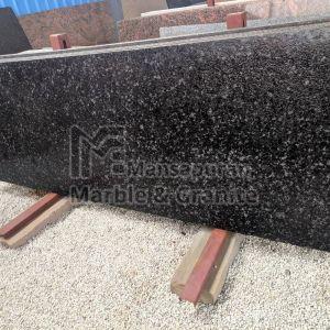 Cat Eye Black Granite Slab