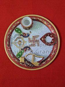 Marble Pooja Plate