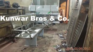 Stainless Steel Railway Platform Bench