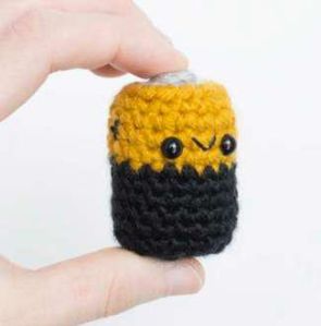 Crochet Stuffed Battery Toy