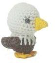 Crochet Stuffed Eagle Toy