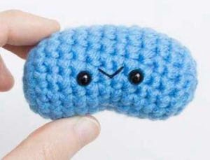 Crochet Stuffed Jelly Bean Toy