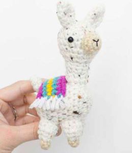 Crochet Stuffed Llama Toy
