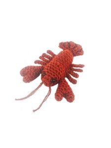 Crochet Stuffed Lobster Toy