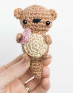 Crochet Stuffed Otter Toy