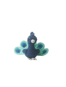 Crochet Stuffed Peacock Toy