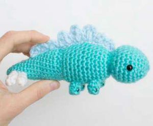 Crochet Stuffed Stegosaurus Toy