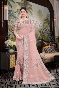 Ladies Designer Chiffon Silk Saree