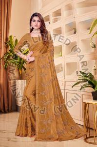 Ladies Designer Shimmer Sarees
