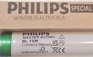 PHILIPS MASTER ACTINIC SPECIAL SECURA SLEEVED UVA 15W/10