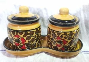 Ceramic Pickle Jar Set