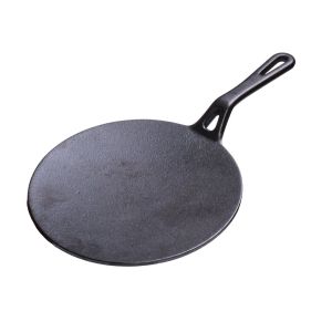 aarogyam long handle 10 inch cast iron chapati tawa