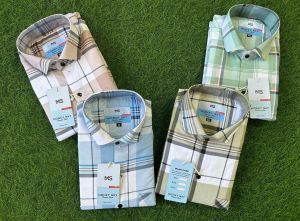 premium men check shirt