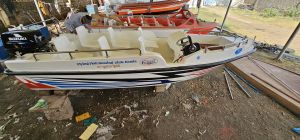 frp 6 seater speed boat with motor